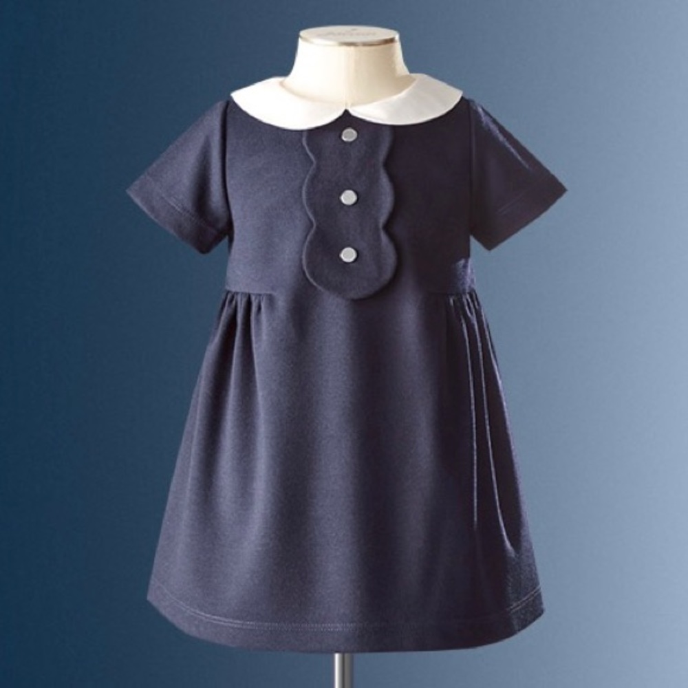 Jacadi peter pan collar baby dress